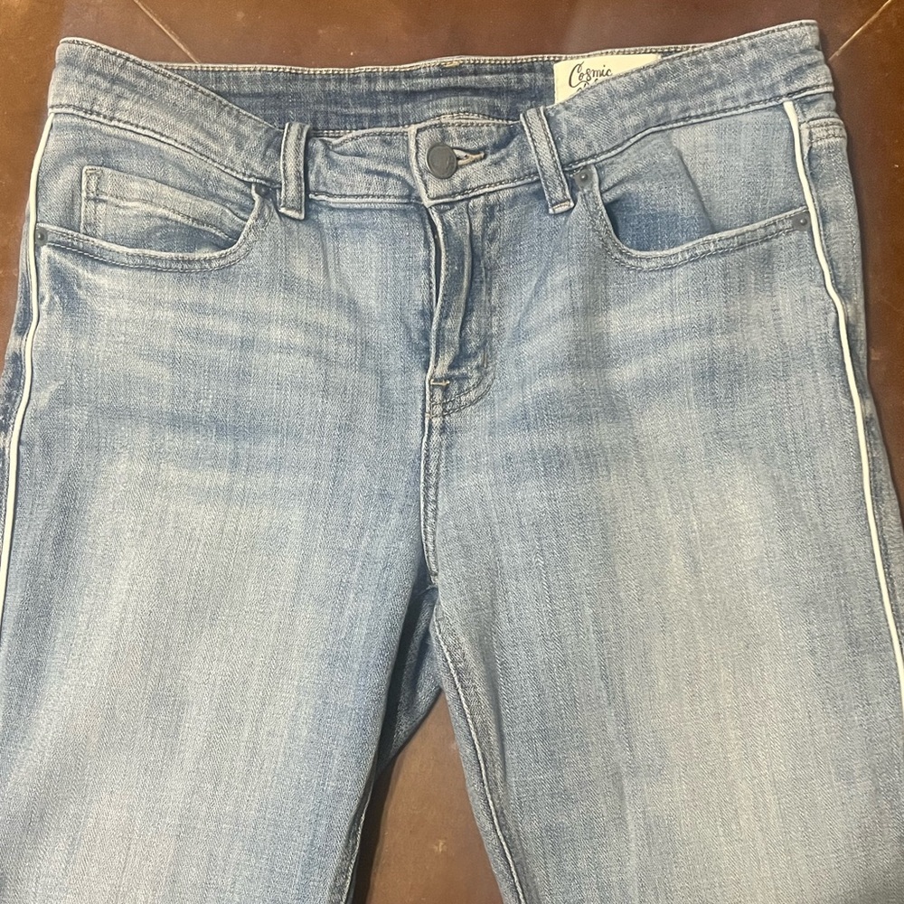 Cosmic Blue Love Boyfriend Jeans size 28